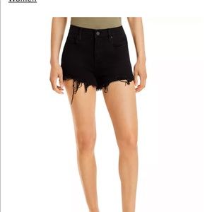 BLANKNYC Raw-Edge Denim Shorts in Night Mania